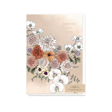 Load image into Gallery viewer, sending you love card, typoflora
