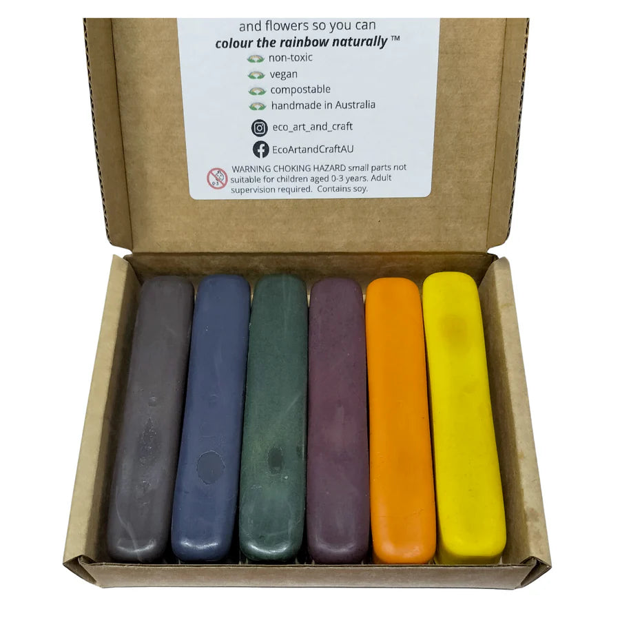 Eco Crayons Sticks: 6 Colour Box