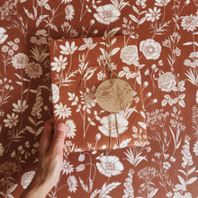 Load image into Gallery viewer, Tissue Paper - Wildflowers in Rust
