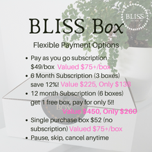 Load image into Gallery viewer, BLISS Box - Mystery Box - Single or Subscription
