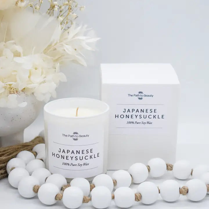 Japanese Honeysuckle ~ Petite Boxed Candle