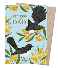 Load image into Gallery viewer, Greeting Card - Dad's Wagtails
