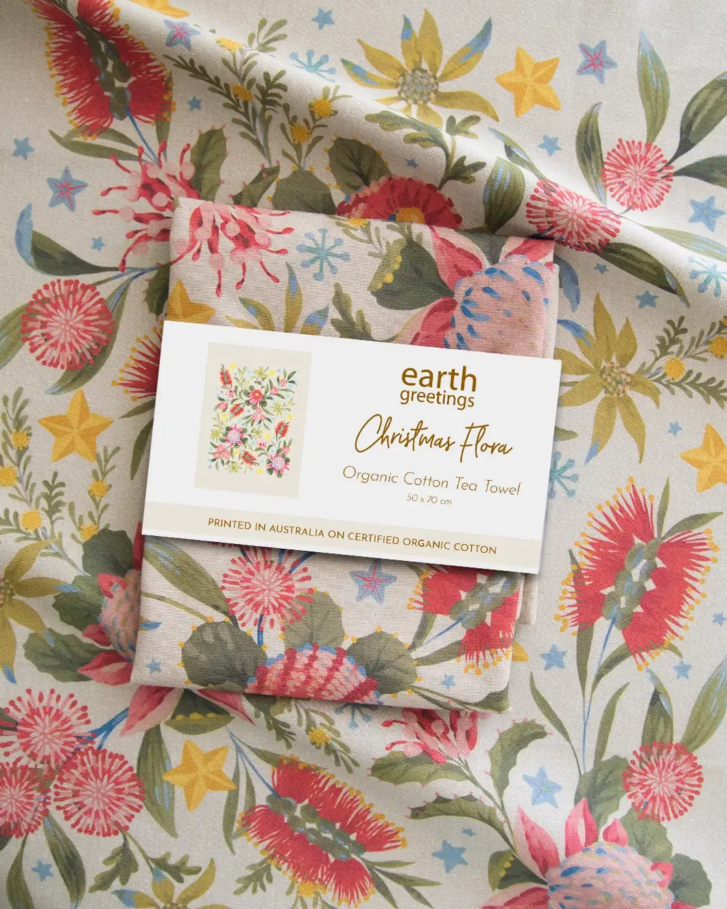 Tea Towel - Christmas Flora