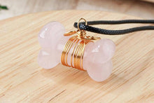 Load image into Gallery viewer, Bone-Shaped Crystal Necklace
