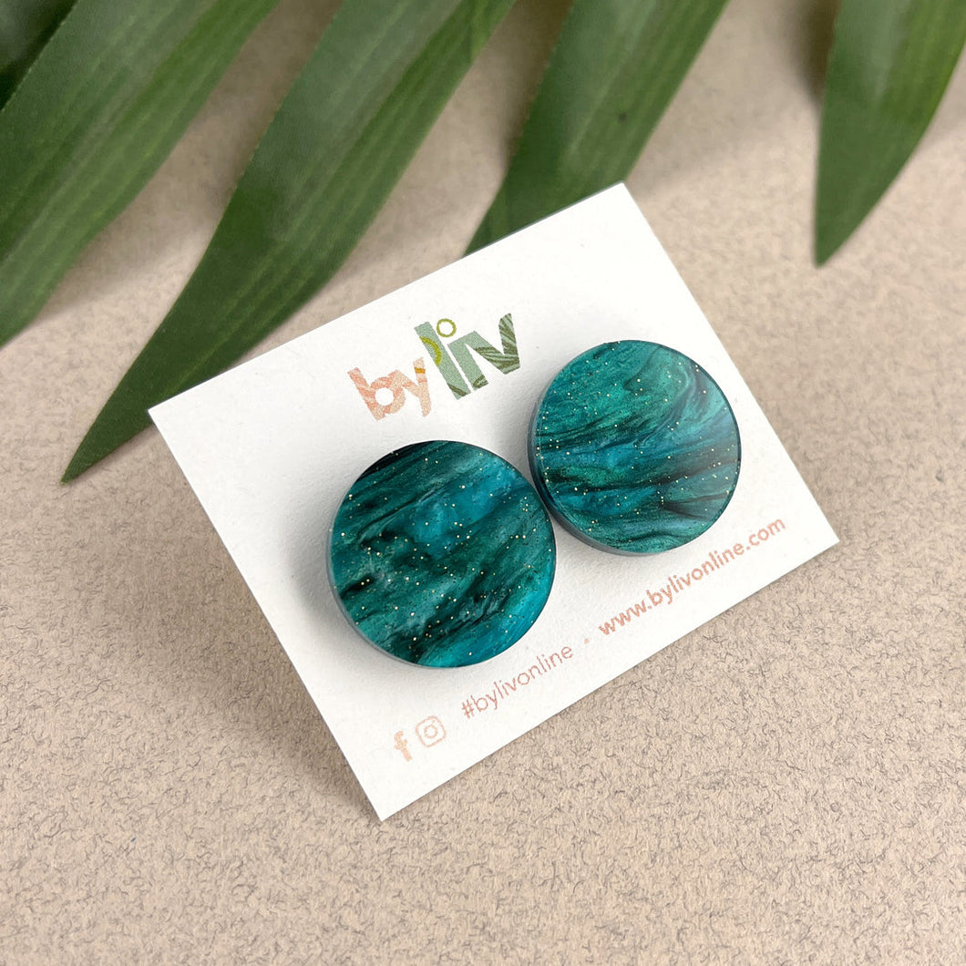 earrings, by Liv, galaxy