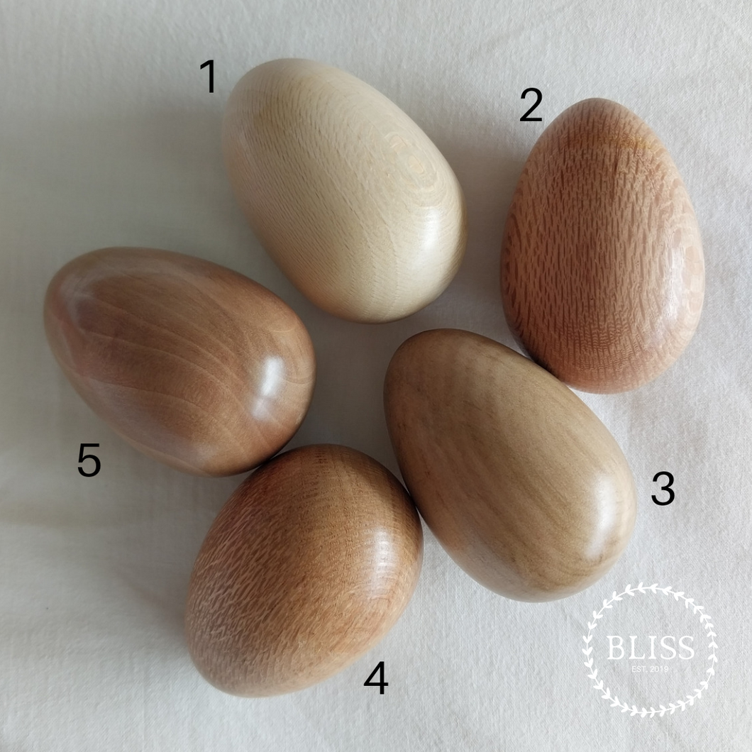 Artisan Wood-Turned Egg